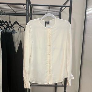 Mango Beige Silk Blouse